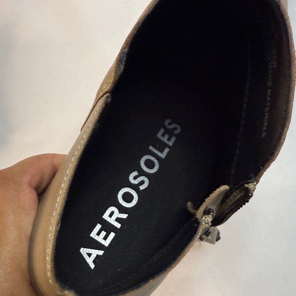 AEROSOLES Taupe Ankle Booties - Picture 5 of 8